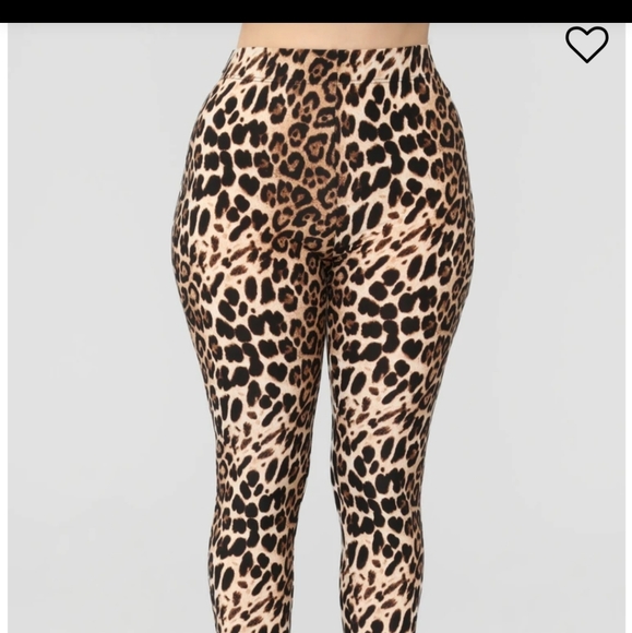 Fashion Nova Leopard Leggings OS - Picture 2 of 8